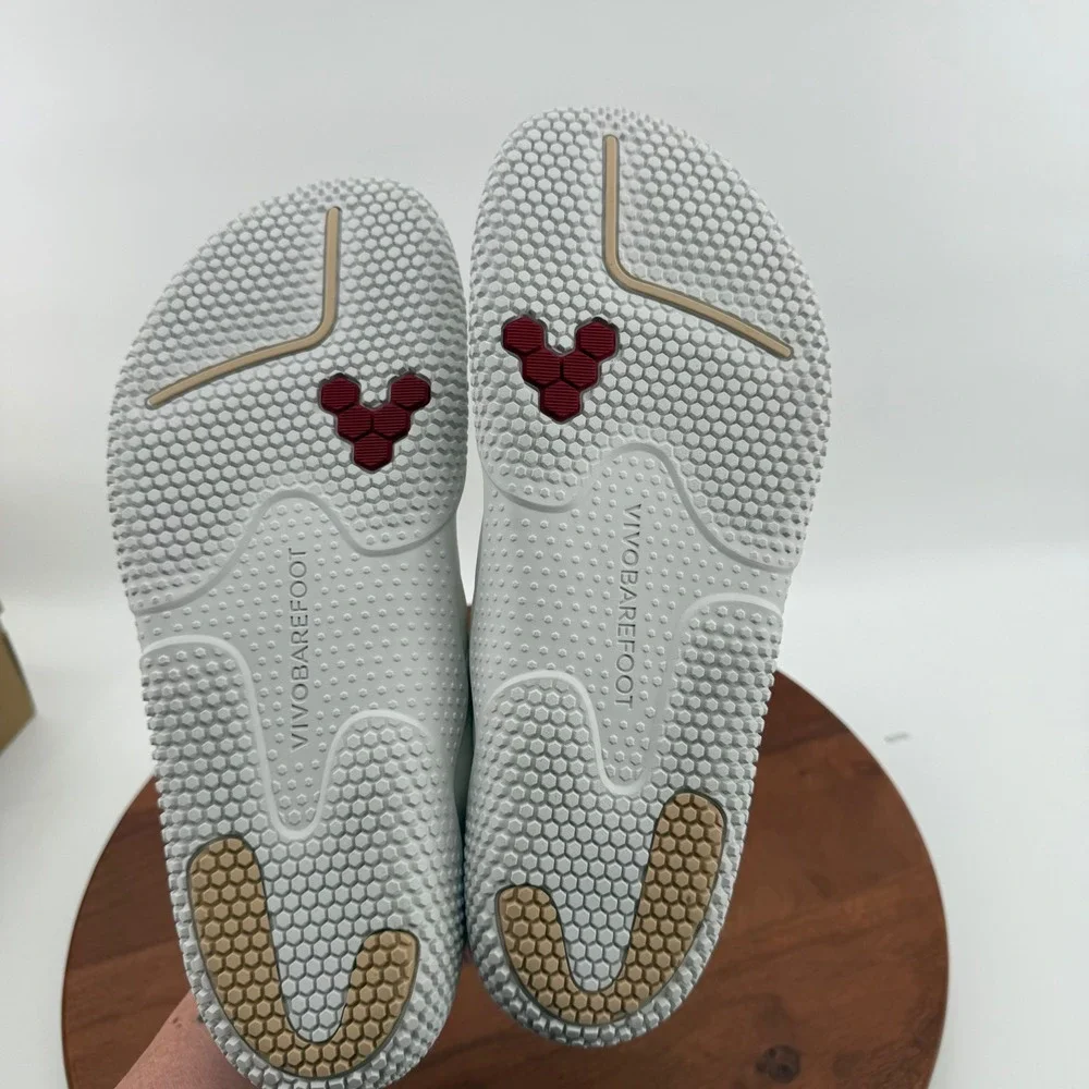 Vivobarefoot Motus Studio Sneaker LTH White Leather Minimalist Men EU46/US 12.5